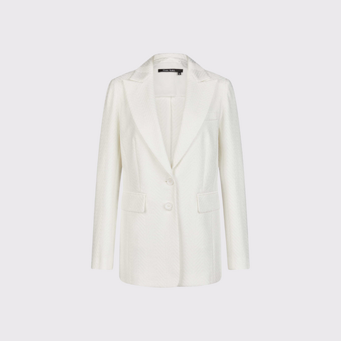 Marc Aurel Jagged Pattern Blazer
