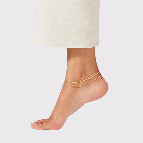 Jenny Bird Surfside Anklet in Gold