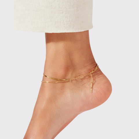 Jenny Bird Surfside Anklet in Gold