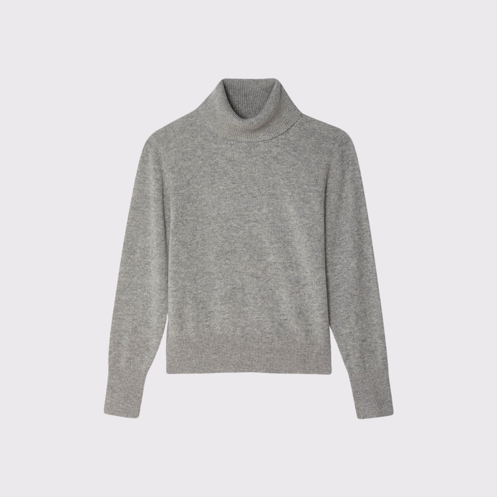Heather gray turtleneck shop