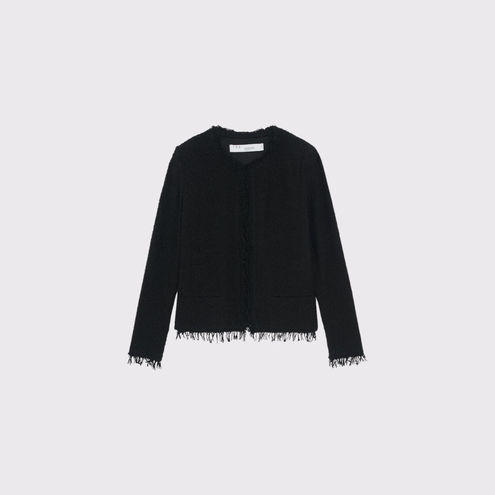 IRO Shavani Classic Fringed Jacket Carriage Trade Shop in the Kingsway Toronto Canada