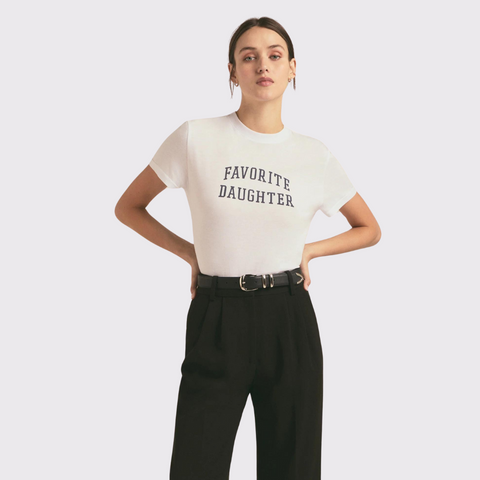 Favorite Daughter Cropped Collegiate Tee