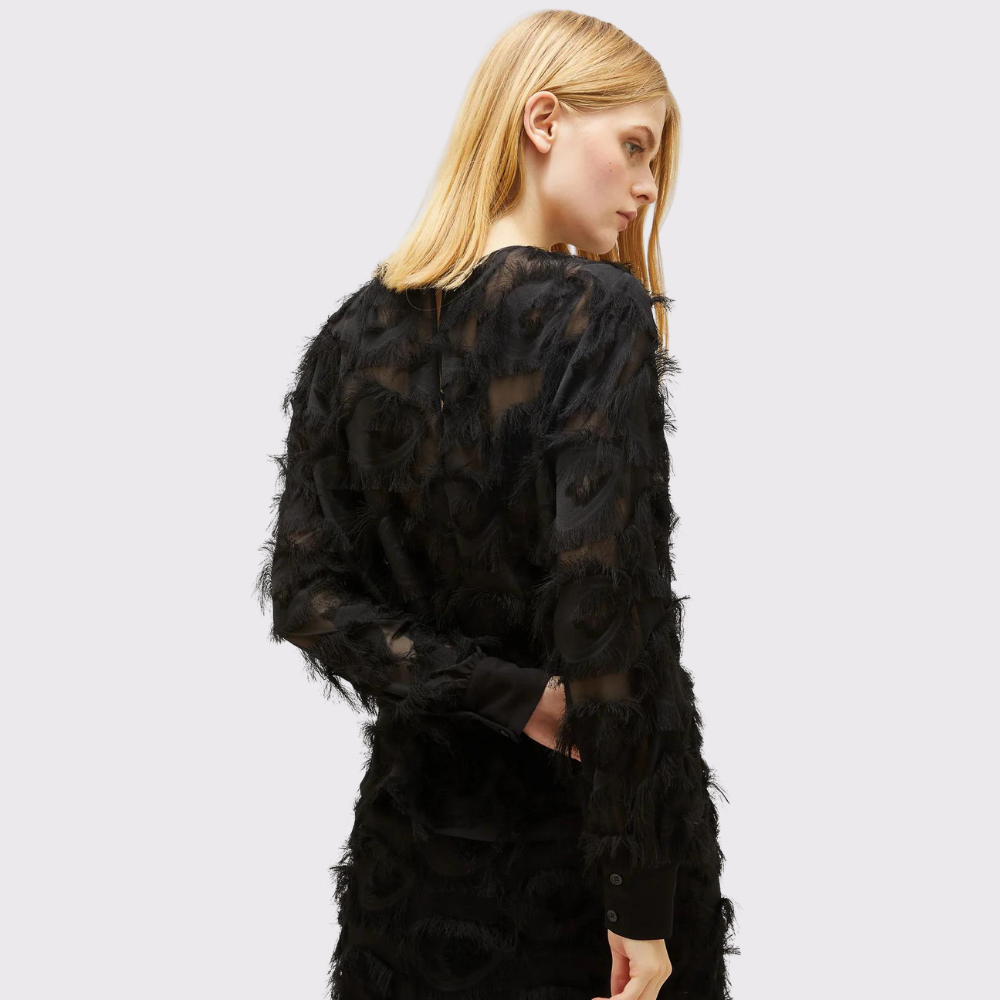 Marella Damien Feather Long Sleeve Top