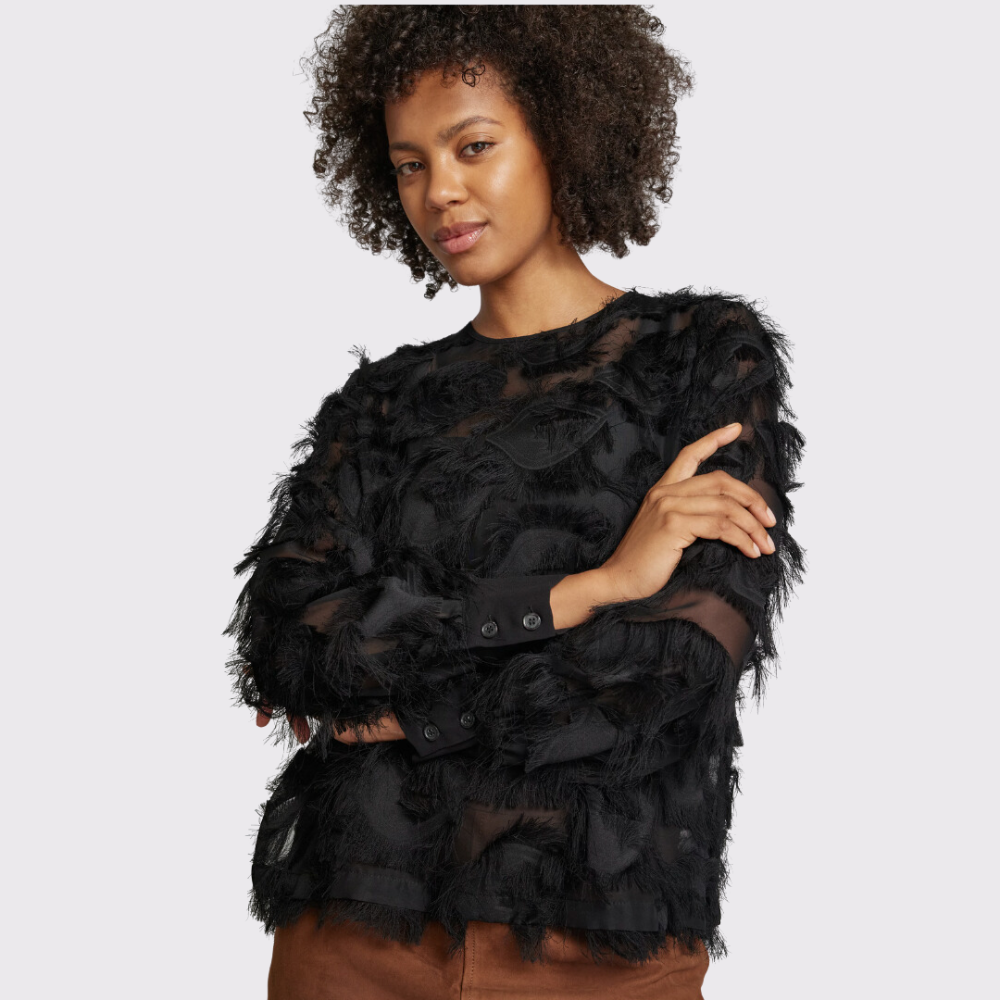 Marella Damien Feather Long Sleeve Top