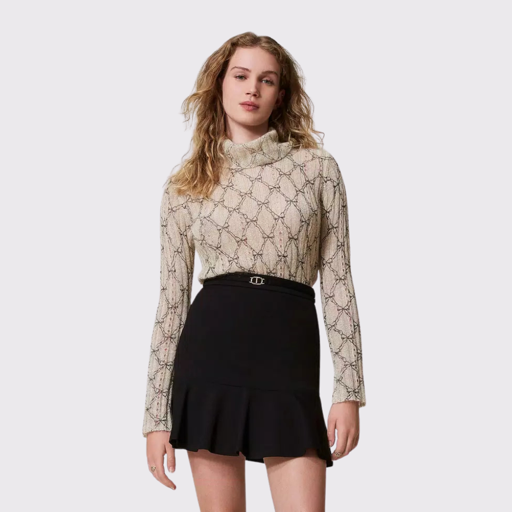 Twinset Mohair Blend Turtleneck