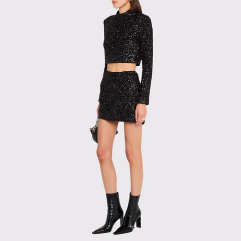 Frame Sequin Mini Skirt
