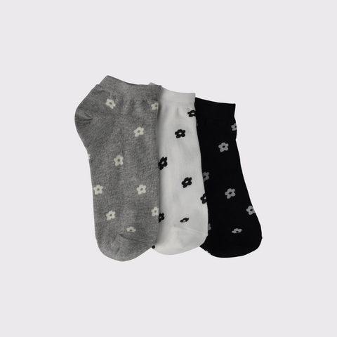 Lim Lim Crew Daisy Socks - 3 Pack