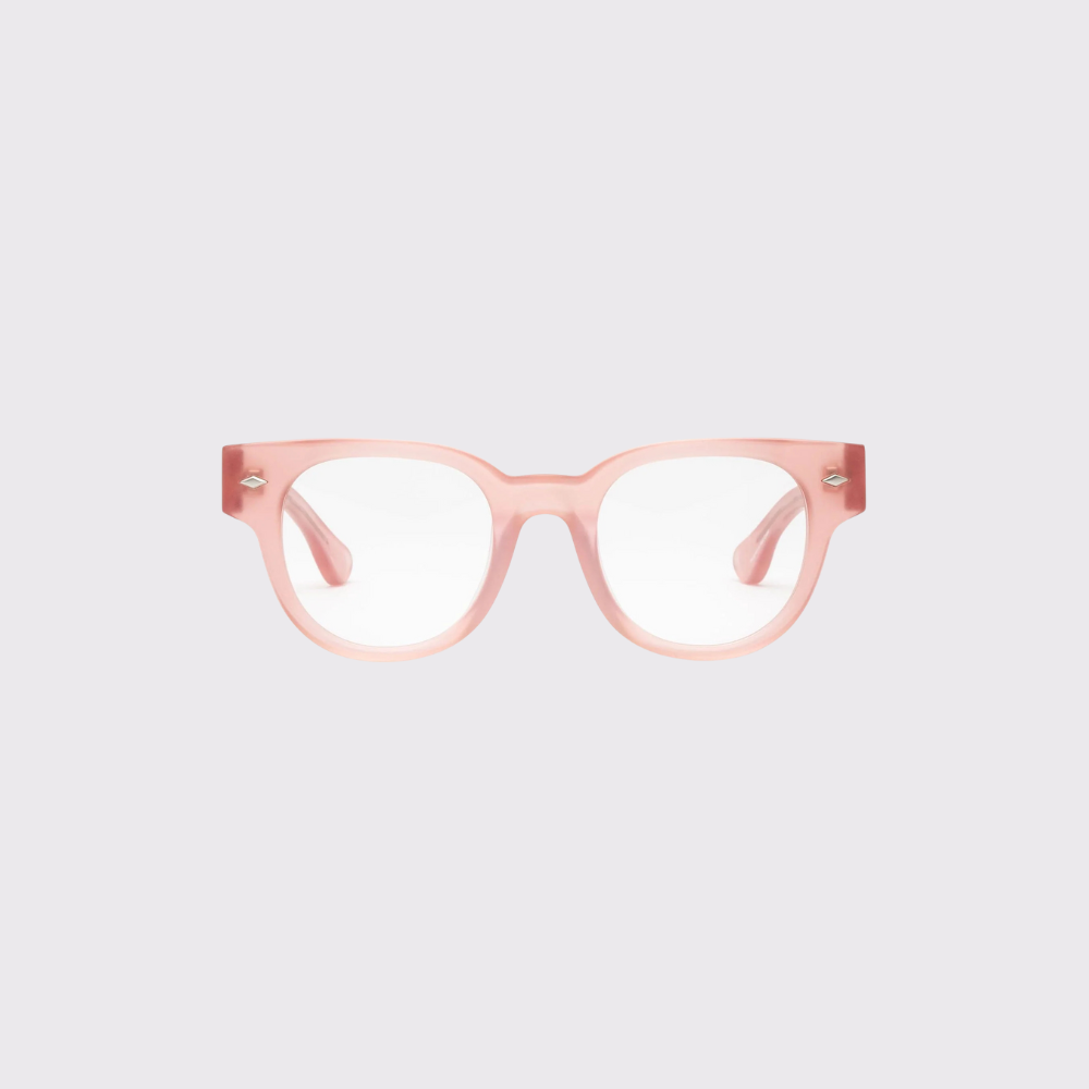 Caddis Dohbro Reading Glasses in Matte Pink