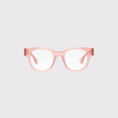 Caddis Dohbro Reading Glasses in Matte Pink
