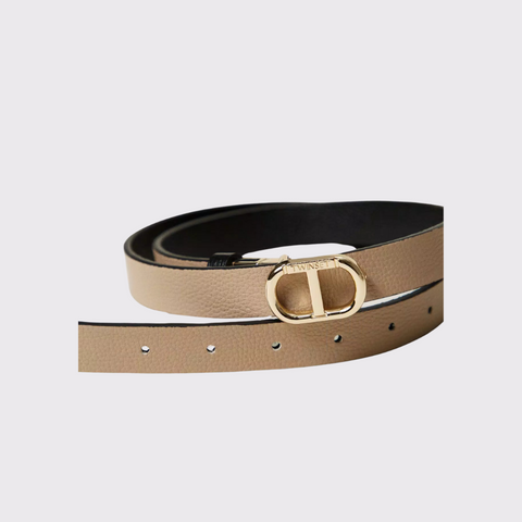 Twinset Reversible Belt with Oval T Buckle