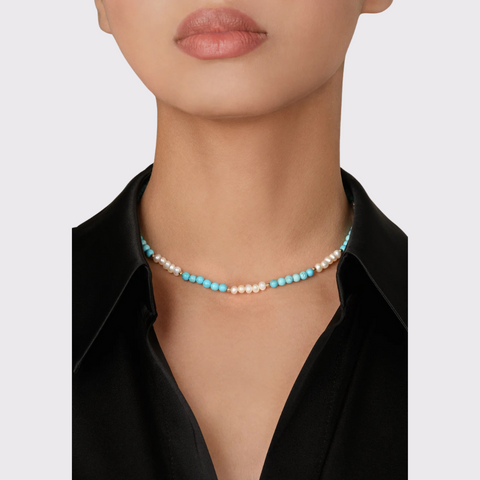 Aynur Jahan Pearl Delight with Turquoise