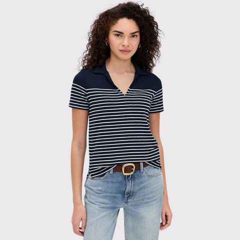 Rag & Bone The Knit Stripe Polo