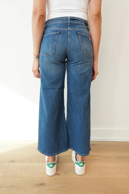 Palazzo Crop Denim