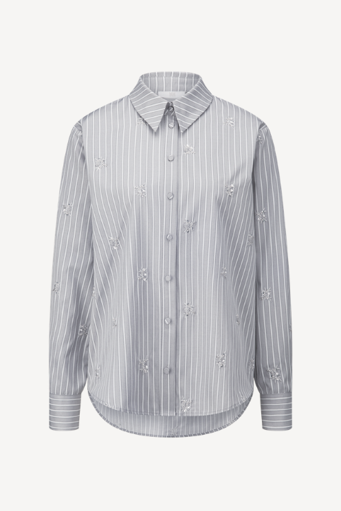 Embellished Striped Shirt