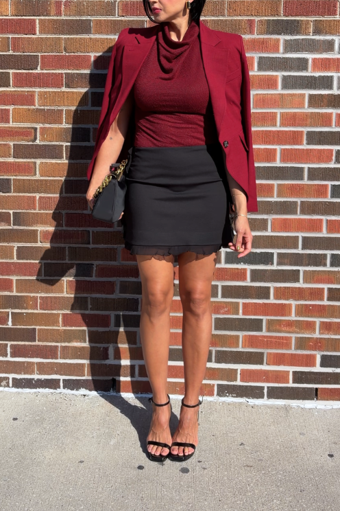 Mini Skirt with Ruffle