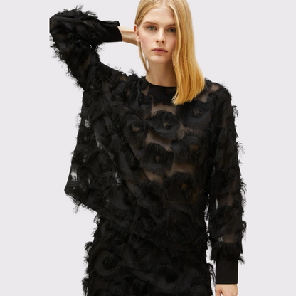 Marella Damien Feather Long Sleeve Top