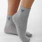 Ribbed Short Bow Socks