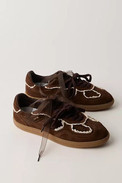 Tb.490 Crochet Chocolate Leather Sneakers