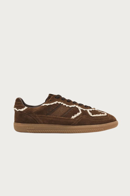 Tb.490 Crochet Chocolate Leather Sneakers