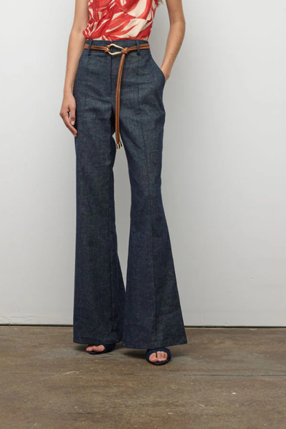 Wide Flare Denim Pant
