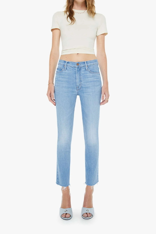 The Mid Rise Dazzler Crop Fray - Satisfy Your Cravings