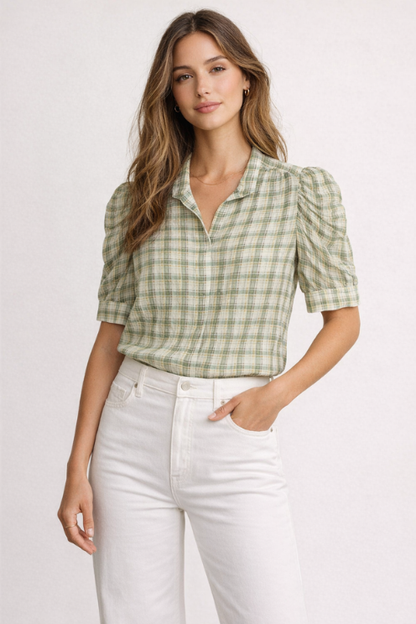 Gillian Blouse - Jade Green