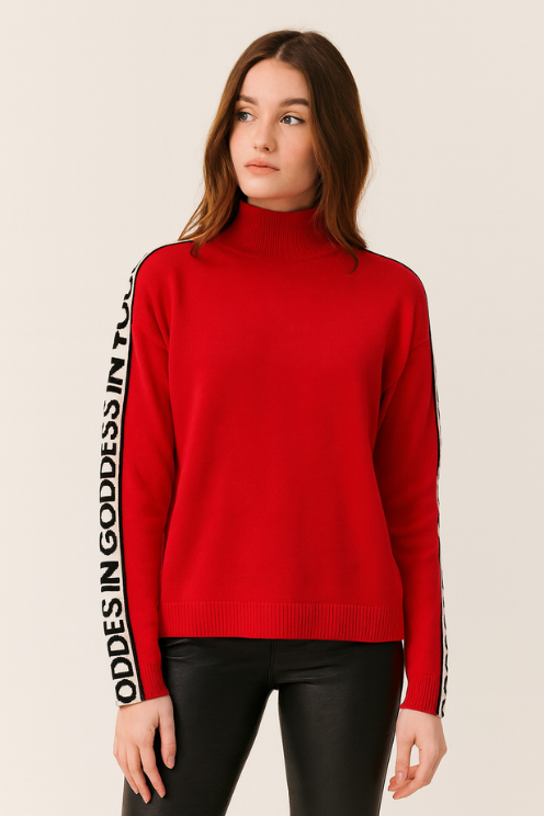 Hera Concept Goddess Sweater in Red