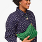 Clare V. Petit Moyen Messenger - Fern Puffy Woven