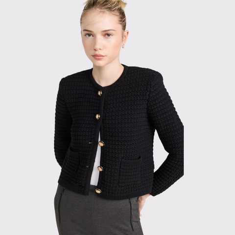 Ba&sh Gaspard Cardigan in Black