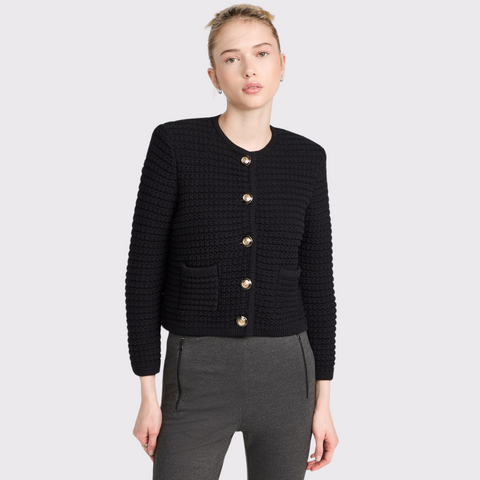 Ba&sh Gaspard Cardigan in Black