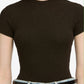 The Rib Baby Tee Coffee Heather