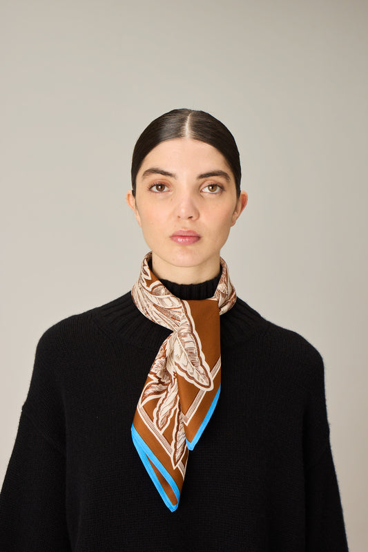 SQUARE / CARRE 65 BANGALOR CARAMEL/CARAMEL