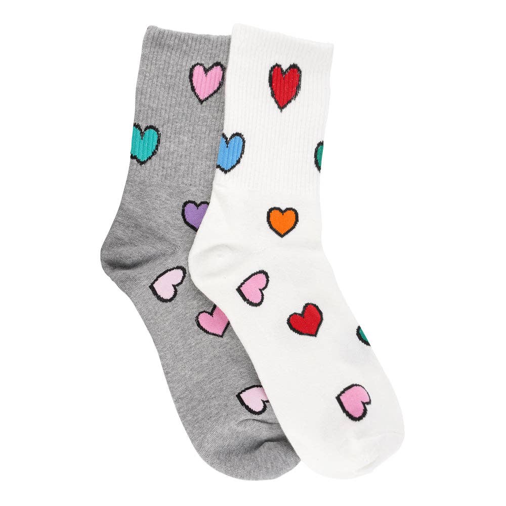 Allover Heart Socks