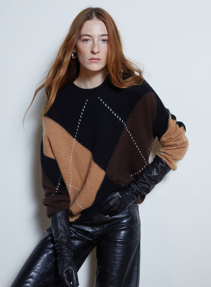 Oversized Argyle