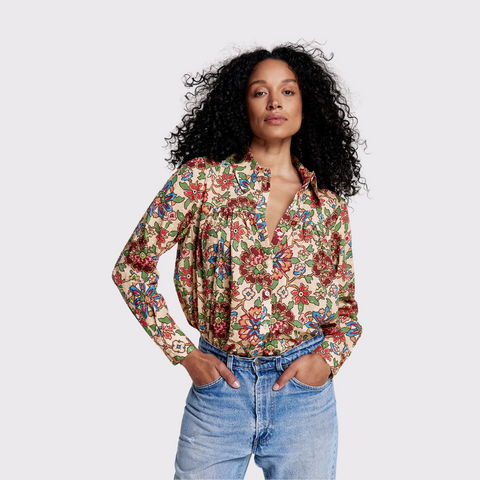 Smythe Classic Shirred Blouse