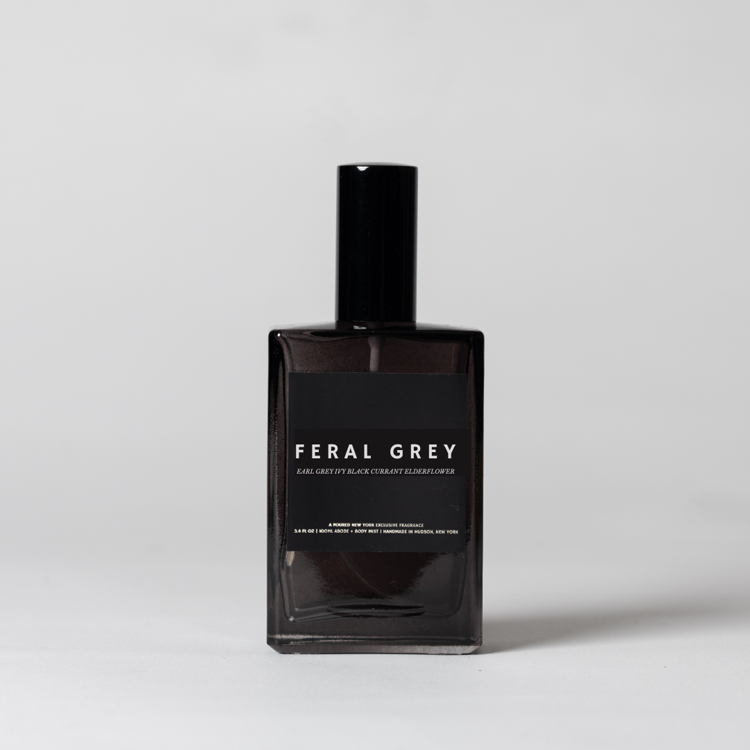 FERAL GREY: 10 OZ Soy Wax Candle
