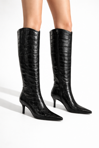 Sutton Leather Croc Boot