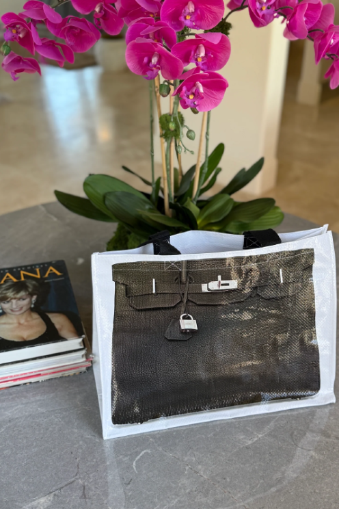 Designer Grocery Tote Black