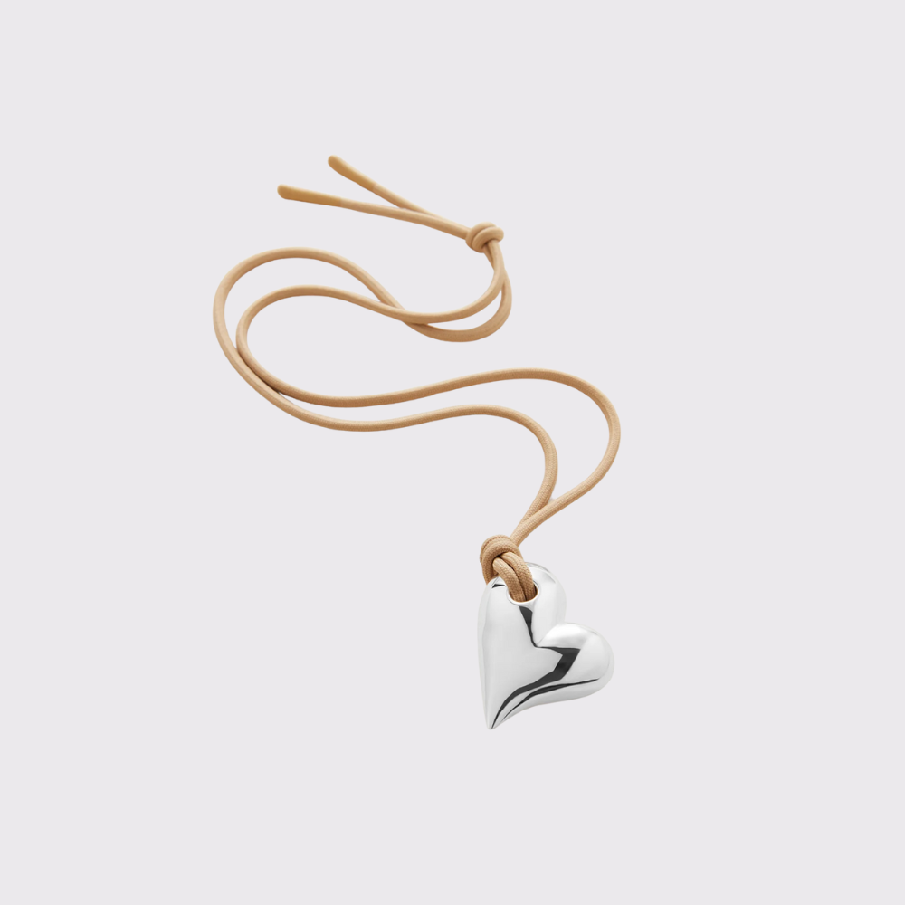 Jenny Bird Art Heart On A String Necklace