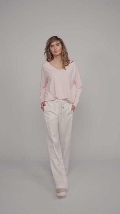 Drawstring Summer-weight Trousers