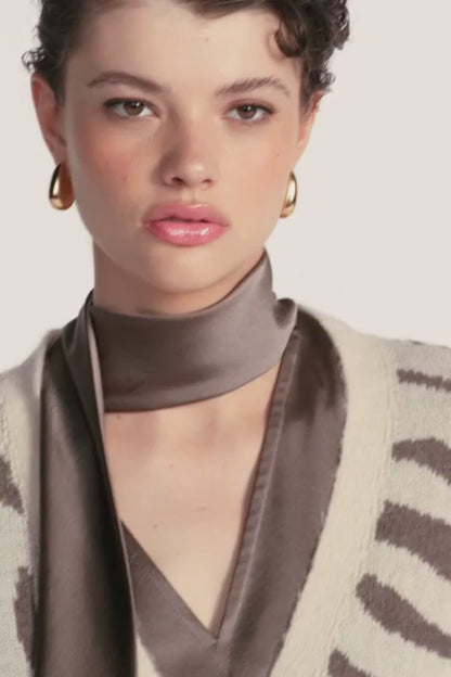 Zebra Knit Cardi