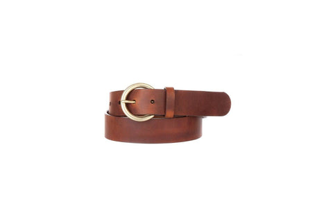Brave Leather Milena Belt in Brandy - Carriage Trade Shop