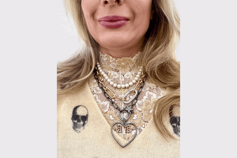 Valentine Rouge Pearl Necklace - Carriage Trade Shop