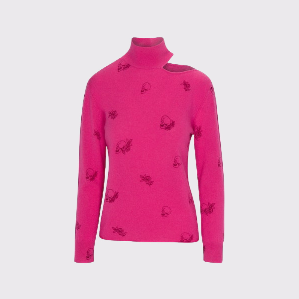 360 Skull Cashmere Lyla Skull Turtleneck - Carriage Trade Shop - Shop Now