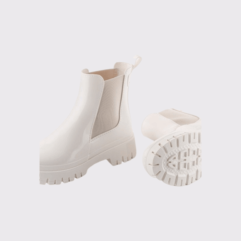 Lemon Jelly Boot - Peachy in White - Carriage Trade Shop