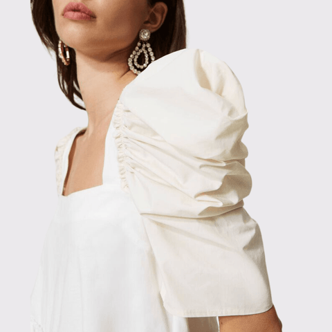Twinset Two-tone Bright Poplin Blouse - Carriage Trade Shop