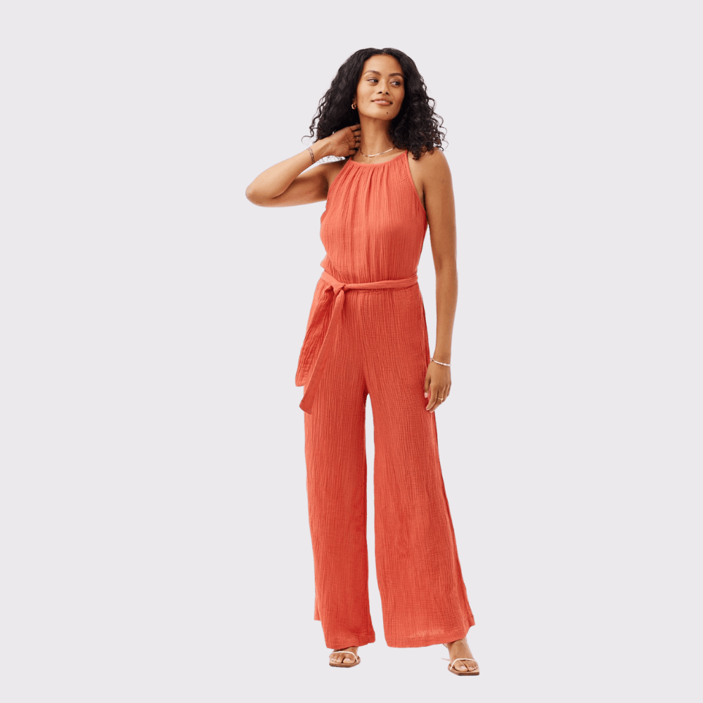 Bella Dahl Ojai Smocked Back Cami Jumpsuit Carriage Trade Shop