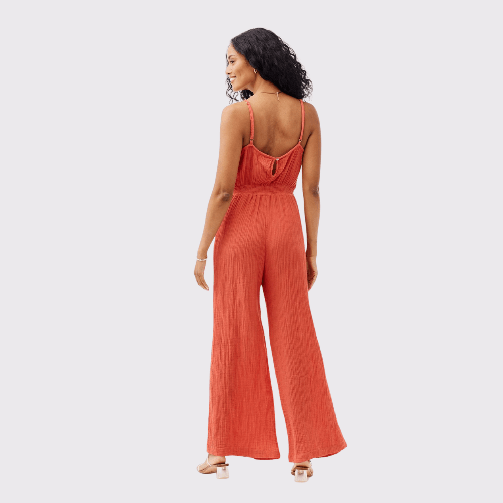 Bella Dahl Ojai Smocked Back Cami Jumpsuit Carriage Trade Shop