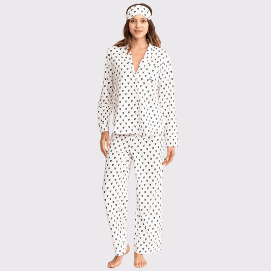 Kerri Rosenthal Betty Pajama Set Pop Heart - Carriage Trade Shop