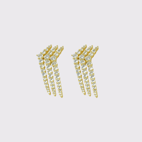 Valentine Rouge Arrow Studs in Gold - Carriage Trade Shop